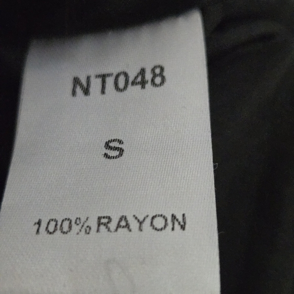 THML Bohemian Black Sleeveless Dress with Embroidered V Neck. Size Small - Picture 9 of 9